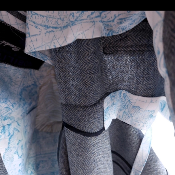 Astor & Black Nobility Herringbone Wool 2 Peice Suit Surgeon Cuffs 42 Chest - Picture 13 of 15